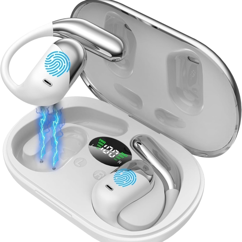 Wireless Earbuds with Charging Case - White